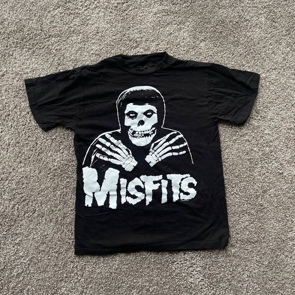 Misfits Skull Black Logo Tee Small Men’s